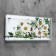 Carty clock is wall, series: flowers, "chamomile", 20 x 50 cm