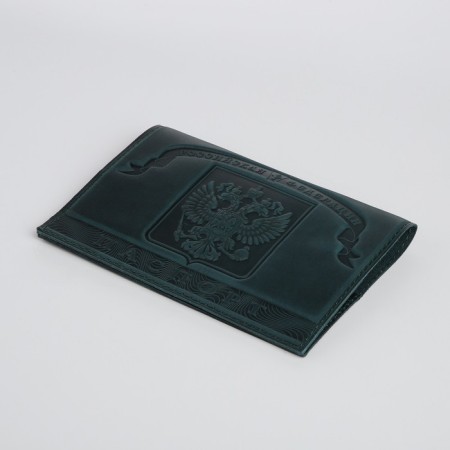 Cover for passport, green color-2