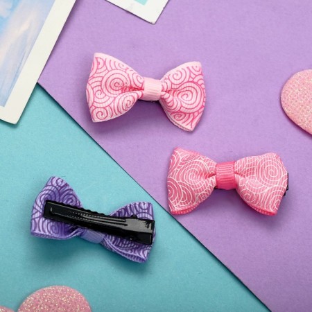 Hair clip "Bow" wave, 4.5 cm, mix-1