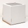Box for a cake with a window, white, 26.5 x 26.5 x 29 cm