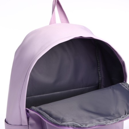 School backpack of textiles on lightning, 4 pockets, lilac color-5