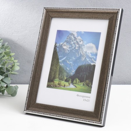 Photo frame Plastic "Pastel" 15x21 cm, silver-1