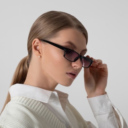 Ready glasses east 6617 tinted, black color, bending pipe, +1.5-5