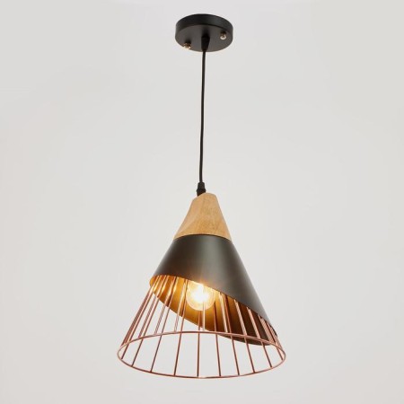 Lamp Bayerlux 34523/1 E27 40W Black-pink gold 25x25x27-127 cm