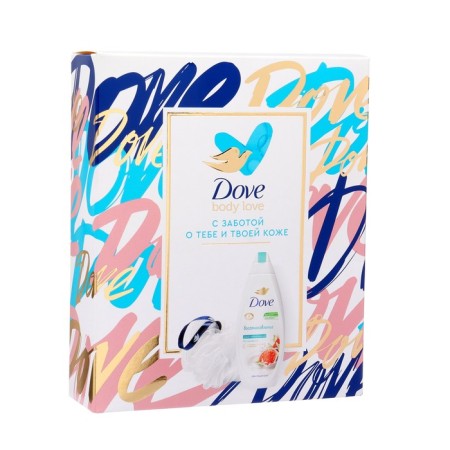 Gift set Dove: shower gel, 250 ml + washcloth
