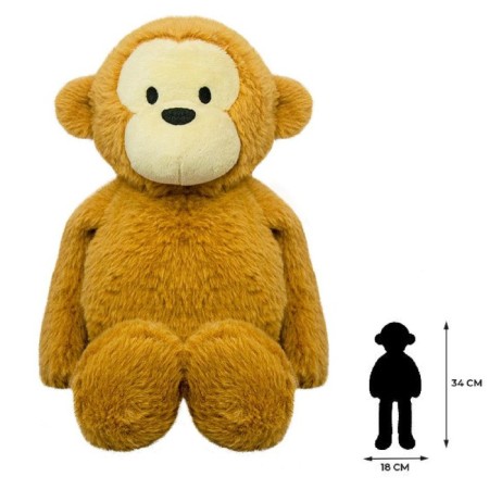 Soft toy All ABOUT NATURA "Animal World", "Monkey", 34cm-1