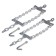 AIRLINE anti -excess chains, for a gazelle, wheels 185/75 R16, reinforced, in a set 2 pcs