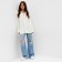 Jumper Women's Mist with collar Polo Milk, p. L (48-50)