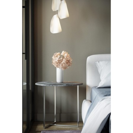 Table Commerce Albano, 550x550x500, gray marble/chrome-2