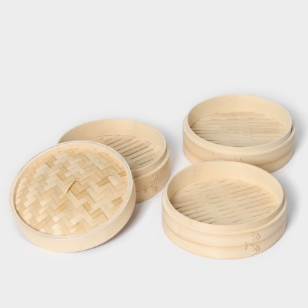 The double of the eastern cuisine, 3 floors, d = 24 cm, bamboo-5