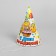 Festive paper cap “Happy Birthday”, emoticons and stars