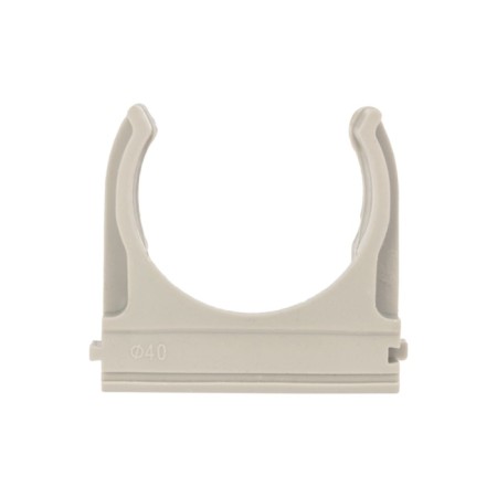 Clip for a pipe Ø 40 mm is gray (5 pcs./Union) Rexant-3