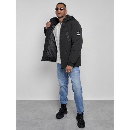 Sports male winter, size 58, black color-13