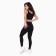 Female leggings, black color, size 44