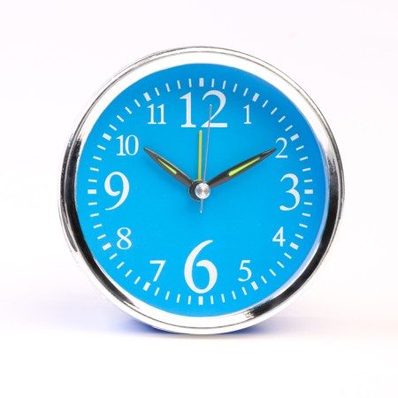 Clock - desktop an alarm clock, discrete move, 10 x 10 cm, aa-3