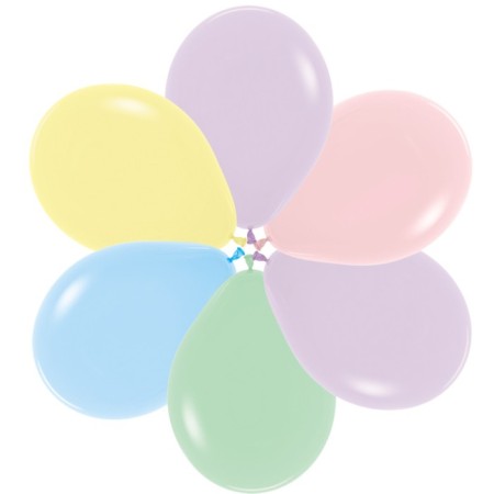 Shar Latex 5 ", water bombs, makaruns, pastel, set of 100 pcs., Mix