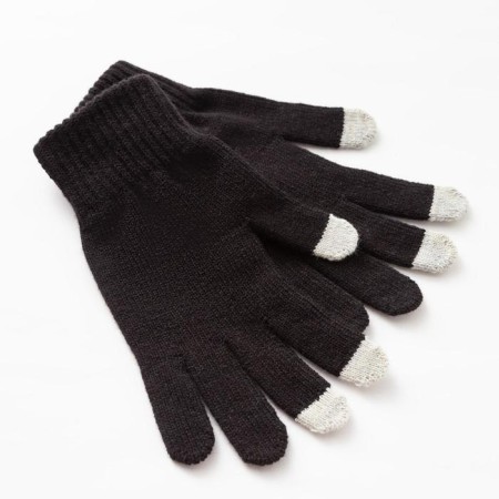 Male gloves, black color, size 22-1