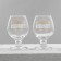 Gift set of glasses for cognac "Dad and Mom", 265 ml.