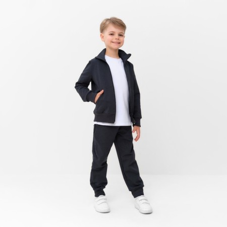 Children's costume (sweatshirt, trousers) minku color graphite, height 122 cm-1