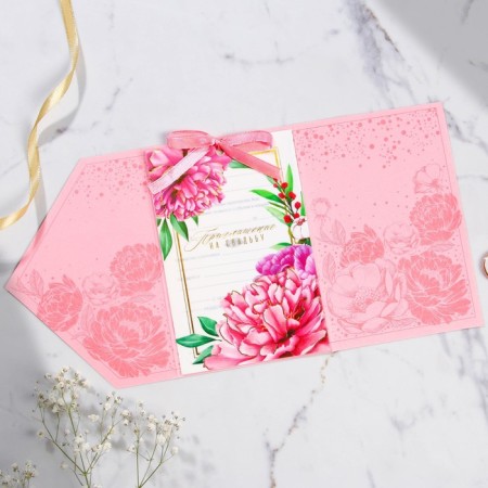 Wedding invitation: with an envelope "Spring mood", 10 x 15 cm-10