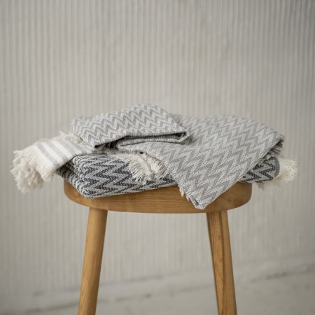Plaid "Ulu", size 170x200 cm, color gray color-3