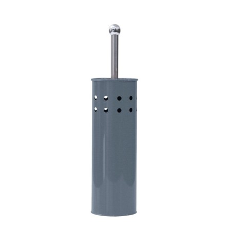 Axentia toilet from gray painted steel, Ø 9.5 cm height 38.5 cm