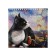 Notepad 160 x 160 mm, 60 sheets in a cage, on the crest "Cat with flashlights", covered cardboard, stamp on foil, selective twin UV-lak, block 65 g/m2