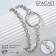Bracelet Metal "Chain" on the ring, color silver, 21 cm