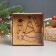 New Year's piggy bank with acrylic "Snake. Holiday" 12x12x4 cm