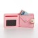Wallet on the button, beige color