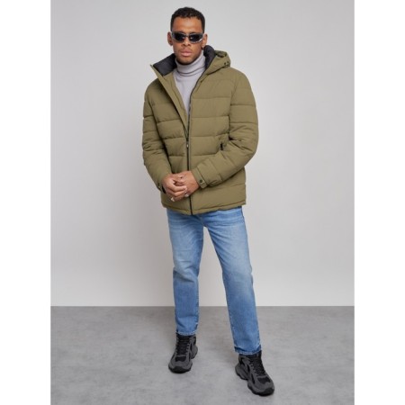 Sports male winter, size 58, khaki color-11