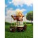 Garden figure "Grandma with buckets" 20x7x19cm