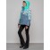 Ski jacket female, size 48, turquoise color
