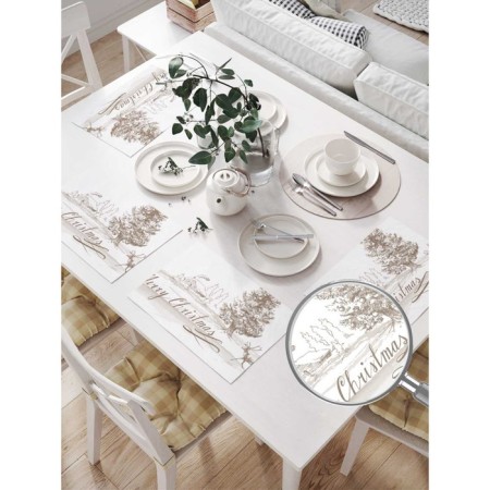 A set of napkins for setting the Christmas Close Table, rectangular, size 32x46 cm, 4 pcs-1