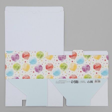 Gift folding box, packaging, "Happy Birthday", 26 x 19 x 10 cm-7
