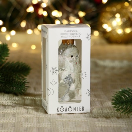 Christmas tree decoration "Santa Claus Fairytale", a transparent series, in gift packaging, H-9cm-1