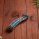 Wooden souvenir "Butterfly knife" blue