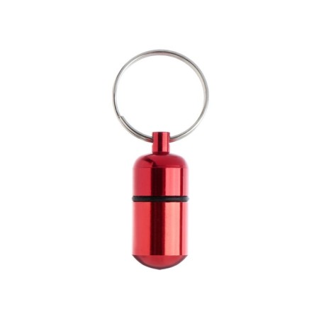 Address - capsule for a note, 2.2 x 1.3 cm, burgundy-1