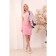 Female skirt, size 48, pink color