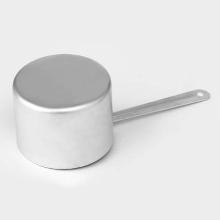 Aluminum bucket, 500 ml, metal handle, metal cover-2