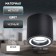 Lamp wall-flowing spot ERA OL47 BK, 80x90 mm, IP20, GU10, 12W, black color