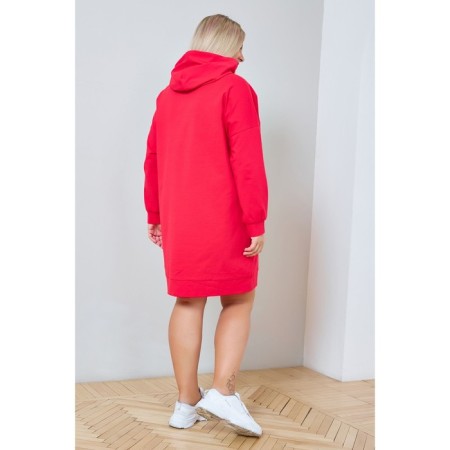 Women's dress, size 56, red color-3