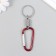Metal keychain "Carabiner with a spring" mix 10 cm