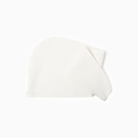 Towel-ledge for drying the hair Ethel, col. White, 73x28 cm, 60% linen, 40% HL-3