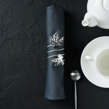 Ring for the napkin "Liszt", 10 × 4.5 cm, silver color-6