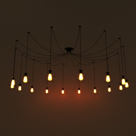 Lamp "Spider" 16he27 40W Black Bayerlux-33