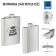 Flaw for alcohol "100% real man", stainless steel, 240 ml, 8 oz