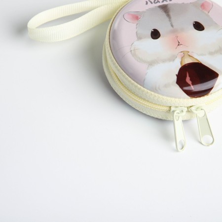 Case for coins/headphones with lightning, white color-3
