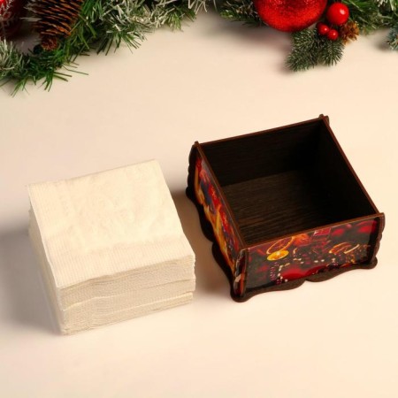 Napkin. Square gifts, 14x14x7.3 cm-2
