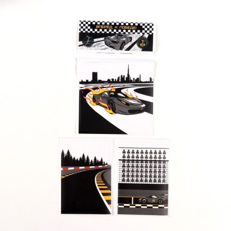 Piggy bank Plastic "Safe. Racing" 8.5x6x8.5cm-9